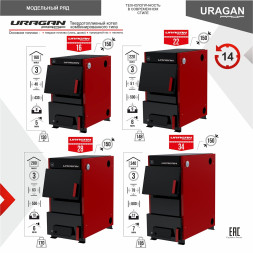 Котел комбинированный URAGAN Prof 22