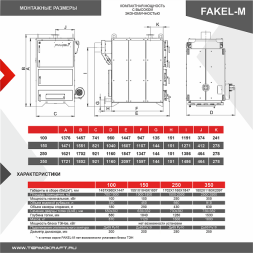 Котел промышленный жаротрубный FAKEL-М 100